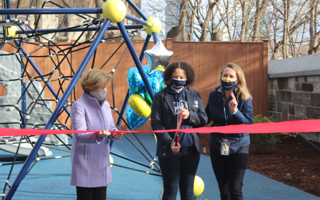Ribbon Cutting of our New Mission Grammar Playground